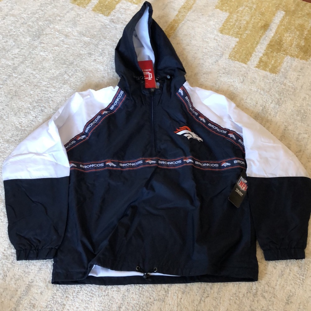 NWT NFL Denver Broncos Windbreaker Jacket